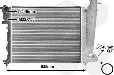 Van Wezel 09002154 - Radiators, Motora dzesēšanas sistēma ps1.lv