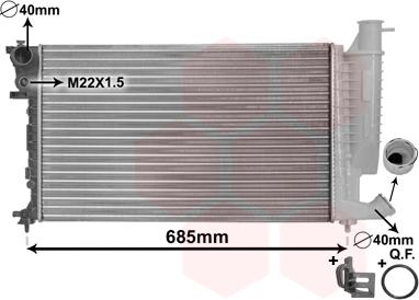 Van Wezel 09002155 - Radiators, Motora dzesēšanas sistēma ps1.lv