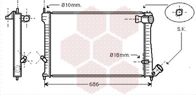 Van Wezel 09002165 - Radiators, Motora dzesēšanas sistēma ps1.lv