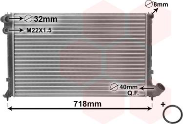 Van Wezel 09002105 - Radiators, Motora dzesēšanas sistēma ps1.lv