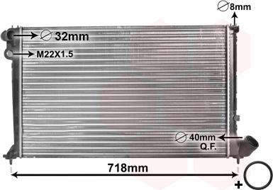 Van Wezel 09002106 - Radiators, Motora dzesēšanas sistēma ps1.lv