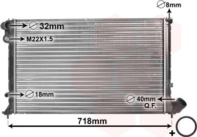 Van Wezel 09002103 - Radiators, Motora dzesēšanas sistēma ps1.lv