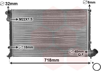 Van Wezel 09002107 - Radiators, Motora dzesēšanas sistēma ps1.lv