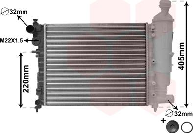 Van Wezel 09002115 - Radiators, Motora dzesēšanas sistēma ps1.lv