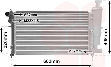 Van Wezel 09002118 - Radiators, Motora dzesēšanas sistēma ps1.lv