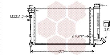 Van Wezel 09002112 - Radiators, Motora dzesēšanas sistēma ps1.lv