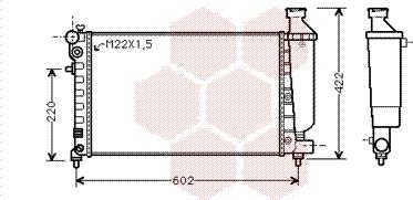 Van Wezel 09002117 - Radiators, Motora dzesēšanas sistēma ps1.lv