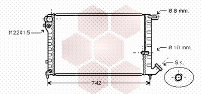 Van Wezel 09002134 - Radiators, Motora dzesēšanas sistēma ps1.lv