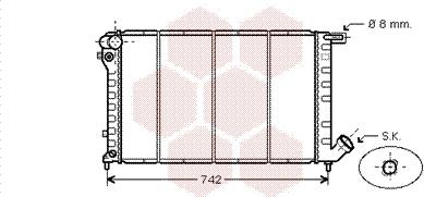 Van Wezel 09002138 - Radiators, Motora dzesēšanas sistēma ps1.lv