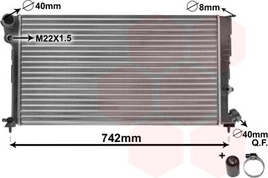 Van Wezel 09002137 - Radiators, Motora dzesēšanas sistēma ps1.lv