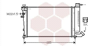 Van Wezel 09002123 - Radiators, Motora dzesēšanas sistēma ps1.lv