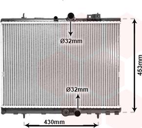 Van Wezel 09002312 - Radiators, Motora dzesēšanas sistēma ps1.lv