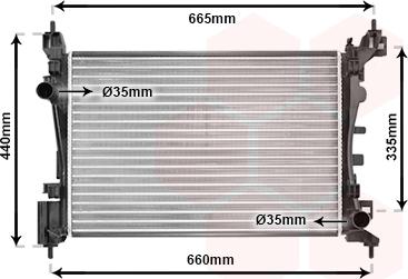 Van Wezel 09002261 - Radiators, Motora dzesēšanas sistēma ps1.lv