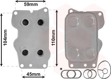 Van Wezel 09013701 - Eļļas radiators, Motoreļļa ps1.lv