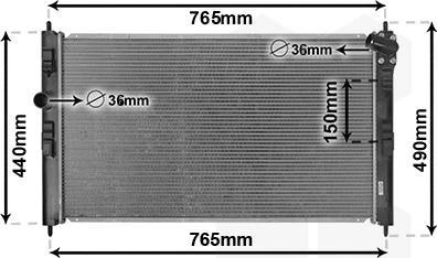 Van Wezel 09012709 - Radiators, Motora dzesēšanas sistēma ps1.lv