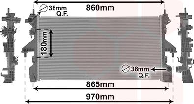 Van Wezel 09012704 - Radiators, Motora dzesēšanas sistēma ps1.lv