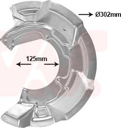 Van Wezel 0506372 - Dubļu sargs, Bremžu disks ps1.lv