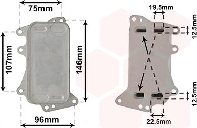 Van Wezel 06003556 - Eļļas radiators, Automātiskā pārnesumkārba ps1.lv