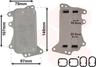 Van Wezel 06003553 - Eļļas radiators, Automātiskā pārnesumkārba ps1.lv