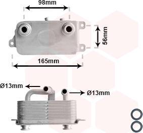 Van Wezel 06003396 - Eļļas radiators, Automātiskā pārnesumkārba ps1.lv