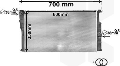 Van Wezel 06002446 - Radiators, Motora dzesēšanas sistēma ps1.lv