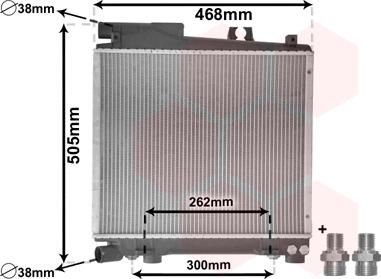 Van Wezel 06002056 - Radiators, Motora dzesēšanas sistēma ps1.lv