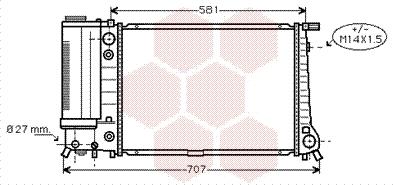 Van Wezel 06002105 - Radiators, Motora dzesēšanas sistēma ps1.lv