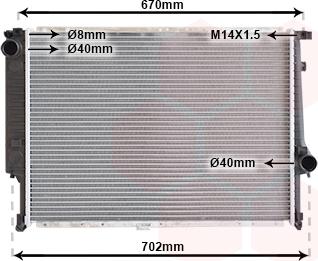 Van Wezel 06002102 - Radiators, Motora dzesēšanas sistēma ps1.lv