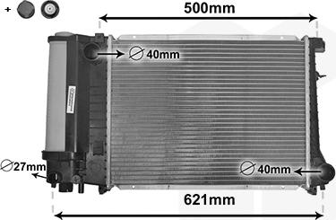 Van Wezel 06002135 - Radiators, Motora dzesēšanas sistēma ps1.lv