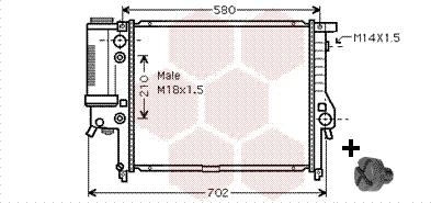 Van Wezel 06002122 - Radiators, Motora dzesēšanas sistēma ps1.lv