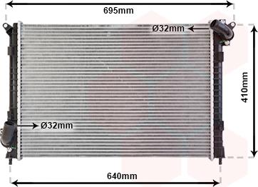 Van Wezel 06002307 - Radiators, Motora dzesēšanas sistēma ps1.lv