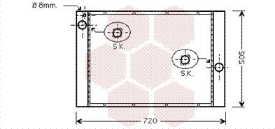 Van Wezel 06002372 - Radiators, Motora dzesēšanas sistēma ps1.lv