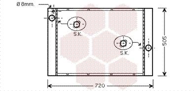 Van Wezel 06002284 - Radiators, Motora dzesēšanas sistēma ps1.lv