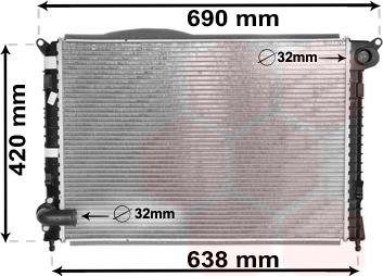 Van Wezel 06002286 - Radiators, Motora dzesēšanas sistēma ps1.lv