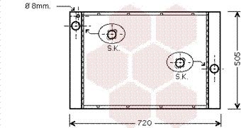 Van Wezel 06002283 - Radiators, Motora dzesēšanas sistēma ps1.lv