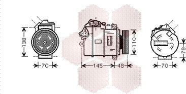 Van Wezel 0600K317 - Kompresors, Gaisa kond. sistēma ps1.lv