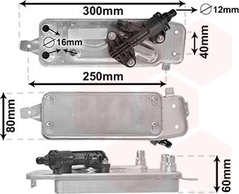 Van Wezel 06013708 - Eļļas radiators, Automātiskā pārnesumkārba ps1.lv