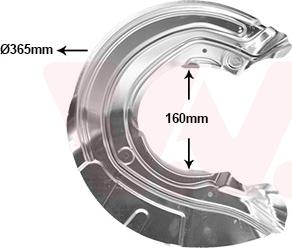 Van Wezel 0633372 - Dubļu sargs, Bremžu disks ps1.lv