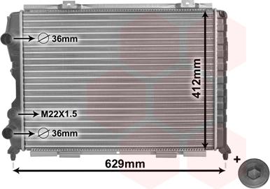 Van Wezel 01002056 - Radiators, Motora dzesēšanas sistēma ps1.lv