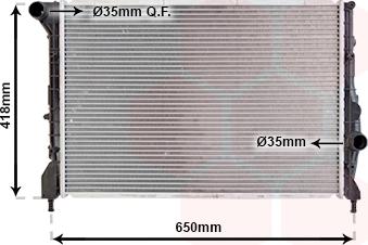 Van Wezel 01002083 - Radiators, Motora dzesēšanas sistēma ps1.lv