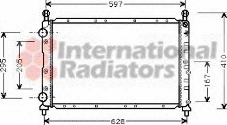 Van Wezel 01002020 - Radiators, Motora dzesēšanas sistēma ps1.lv