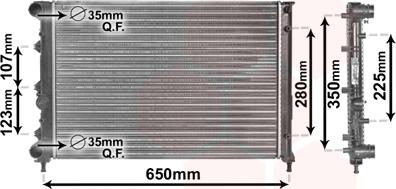 Van Wezel 01002078 - Radiators, Motora dzesēšanas sistēma ps1.lv