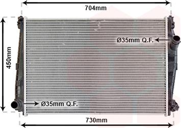 Van Wezel 01002101 - Radiators, Motora dzesēšanas sistēma ps1.lv