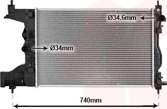 Van Wezel 08012704 - Radiators, Motora dzesēšanas sistēma ps1.lv