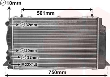 Van Wezel 03002089 - Radiators, Motora dzesēšanas sistēma ps1.lv