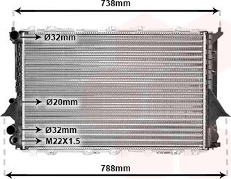 Van Wezel 03002077 - Radiators, Motora dzesēšanas sistēma ps1.lv