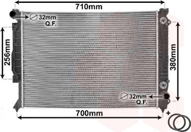 Van Wezel 03002157 - Radiators, Motora dzesēšanas sistēma ps1.lv