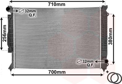 Van Wezel 03002139 - Radiators, Motora dzesēšanas sistēma ps1.lv