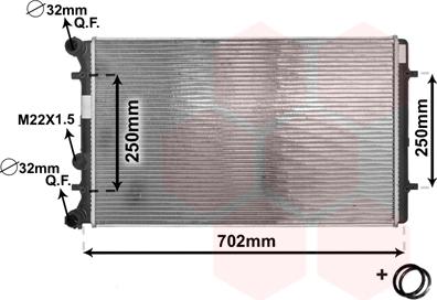 Van Wezel 03002129 - Radiators, Motora dzesēšanas sistēma ps1.lv