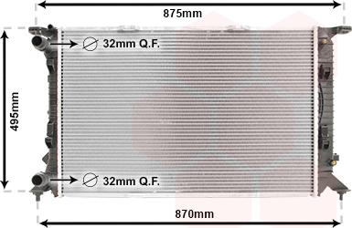 Van Wezel 03002292 - Radiators, Motora dzesēšanas sistēma ps1.lv